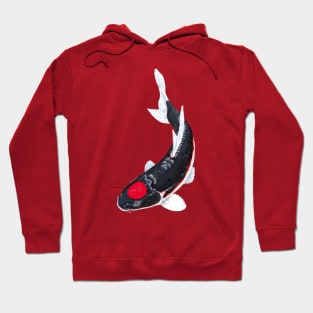 Black Tancho Koi Carp Hoodie